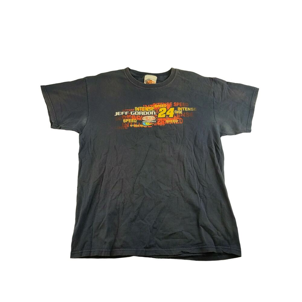 Mens Winners Circle Jeff Gordon #24 DuPont Motorsports T Shirt Black Size L